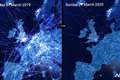 UK air traffic down by almost 90% compared with last year