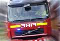 Vehicle fire sets woodland ablaze