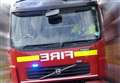 Shed fire spreads to fencing