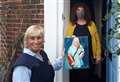 Artist paints portrait of her postie