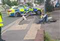 Driver 'didn't hear sirens' before police car crash