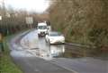 Fears water leak will turn road into ice rink