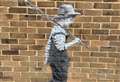 Banksy-style art appears at park