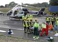 Man trapped after accident on M25