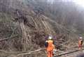 Landslide stops train service