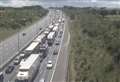 Diesel spill on M25 causes 12-mile queues