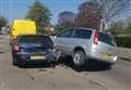 Driver on 'non-essential trip' damages parked cars