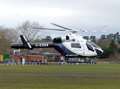 Air ambulance lands at rugby club