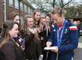 VIDEO: Lizzy Yarnold visits former school