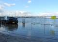 Thames floods in Gravesend