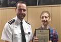 Heroic teenager given police award