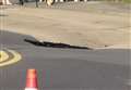 Sinkhole closes road