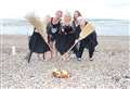 Witches' coven casts a spell at the seaside