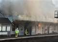 Train services running as normal after station fire