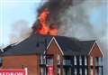 Solar panel sparks new-build roof blaze