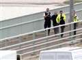 Man in motorway bridge drama