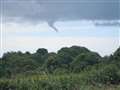 Water spout forms over Dover