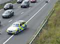 Delays as car blocks motorway