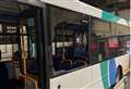 Buses cancelled after yobs smash windows with stones