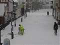 Bin man battles snow