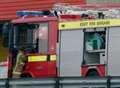 Fire in block of flats
