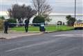 Seafront cliff taped off by police