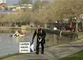 Police divers take to the river in search for missing Pat Lamb