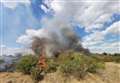 Fire crews called to heathland blaze