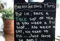 Cafe offers free tea for breastfeeding mums