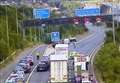 Delays on M2 after four-car crash 