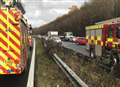 Delays clear after two crashes on A2