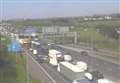 Six-mile tailbacks on M25 after three-lorry crash