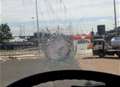 Trucker caught driving with smashed windscreen