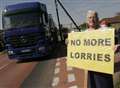 Villagers take direct action over lorry misery