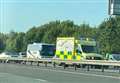 Traffic held on motorway after crash