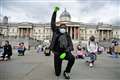 Protesters take the knee in Trafalgar Square tribute to George Floyd