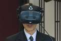 Duke of Edinburgh tries virtual reality headset at Royal Windsor Horse Show