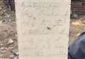 Note left by brickies 66 years ago unearthed at shop