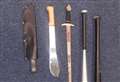 Dangerous weapons recovered after alleged stabbing
