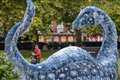 ‘Cop Ness Monster’ sculpture made from recycled jeans unveiled in London