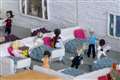 Great-great-grandmother knits model hospital to raise funds for NHS