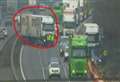 Lorry crash blocks motorway 