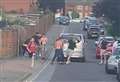 Third arrest after armed police called to street brawl