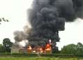 Police probe huge barn blaze