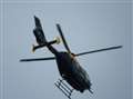 Helicopter search after man exposes himself in garden