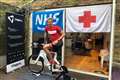 Amateur athlete completes triathlon in back garden to raise money for NHS