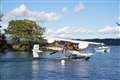 Waterbird seaplane replica in first public flight at Windermere