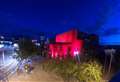 Theatre lit up red as part of 'save the arts' campaign