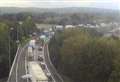 Miles of motorway queues after crash