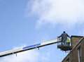 Pair rescued from cherrypicker